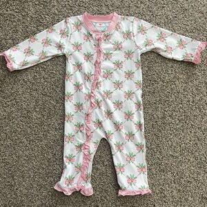 The Smocked Flamingo Sweet Holly Knit Zippy